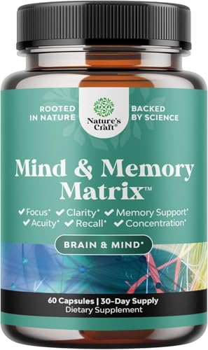 Advanced Brain Supplement for Memory and Focus - Nootropics Brain Support...