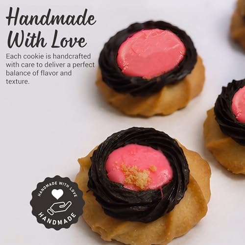 Image of Pastry Perks Gourmet Cookie Fudge Gift Box - Handmade Assorted Chocolate Cookies with Fudge Topping, Luxury Dessert Gift for Women, Men,