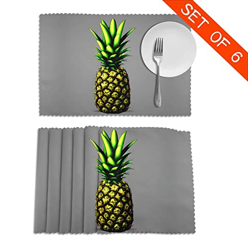 Set de table contre la chaleur évite traces vaisselle ananas - 5