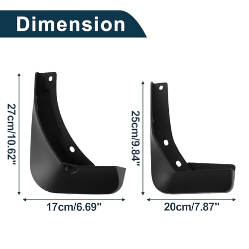 Image of Mud Flaps Splash Guards for Volkswagen Magotan 2016-2019 W /Mount Accessories Mud Guards Front and Rear 1 Set