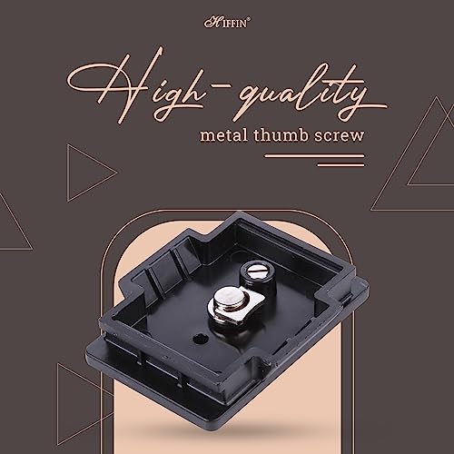Image of HIFFIN Aluminum Tripod, Universal Lightweight Tripod with Carry Bag for All Smart Phones, Gopro, Cameras (Black) (880 Quick Release Plate)