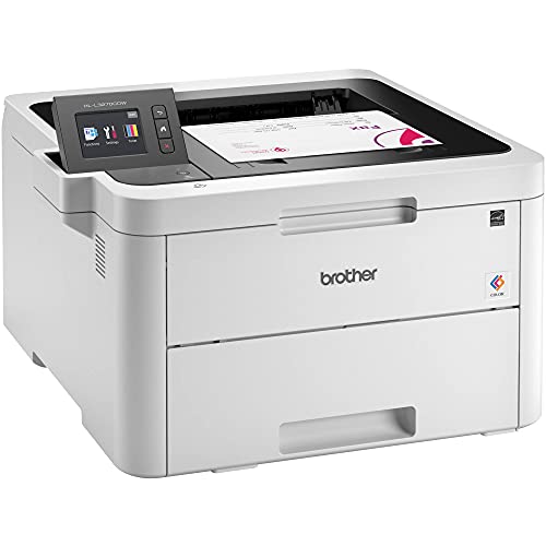 Brother Hl-L3270C Compact Wireless Digital Color Laser Printer With Nfc For Home Office - Print Only - 2.7" Color Touchscreen, Auto Duplex Printing, Speed Up To 25 Ppm, 250 Sheet #TOP1