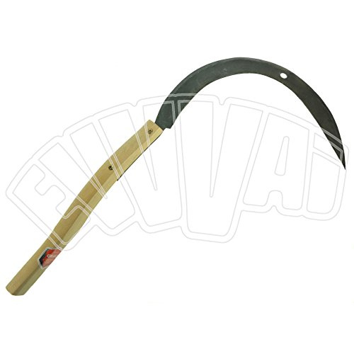 FALCIOLA DA CANTONIERE N 3 FALCE FALCETTO MANICO IN LEGNO TAGLIAERBA FALCIAERBA