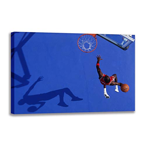 Michael Jordan Dunk Toile de salon haut de gamme impression d'art 90 x 140 cm