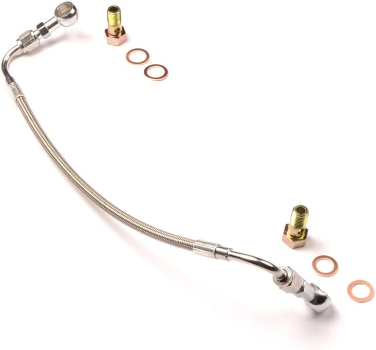 Kit de linha de alimentação de óleo do turbo KINUGAWA para Mini Cooper S R55–R60 2007–2012 – Fluxo de óleo de 2,5 mm