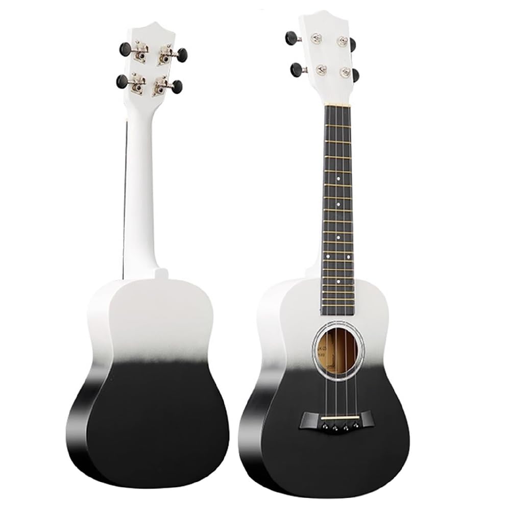Mini Chitarra per Principianti da 23 Pollici In Legno A Corde A Corde Ukulele Twolor Gradient Fine B