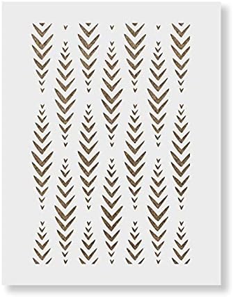 Jambo Dash Pattern Wall Stencil - Pattern Stencil, Accent Wall De...