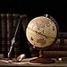 Produktbild Antike Vintage World Globe Desktop Dekoration Geographic Interaktive Erde Globen Ornamente Bürobedarf für Für Kinder & Erwachsene