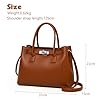 Travistar Handtasche Damen Mittelgroß Umhängetasche Damen Tasche Elegante Schultertasche Kunstleder Crossbody Bag Mode Henkeltaschen Beuteltasche mit Abnehmbares Riemen, Kaffee #2