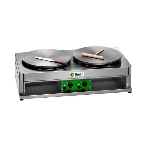 Crepiera crêpes ronde double 40 +40 RS0689 Gaz