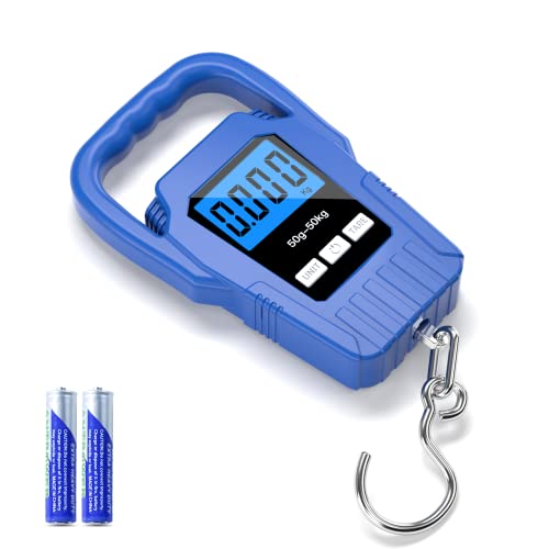 SKEAP Balança De Peixe Digital Balança Suspensa Balança De Pesca, Balança De Bagagem 110Lb/50Kg, Alç