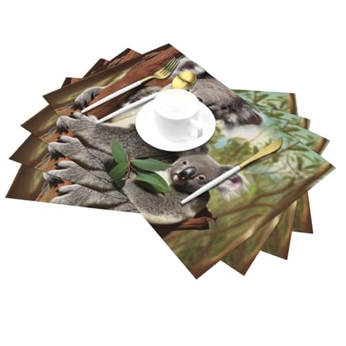 Set de table antidérapant vinyle lavable pour protéger la table des taches - 5