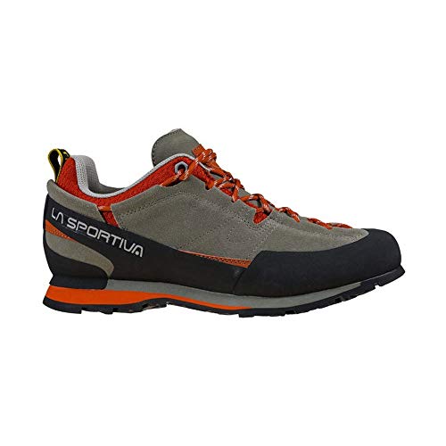 LA SPORTIVA M Boulder X Grau - Robuster Herren Approach-Schuh, Größe EU 45.5 - Farbe Clay - Saffron