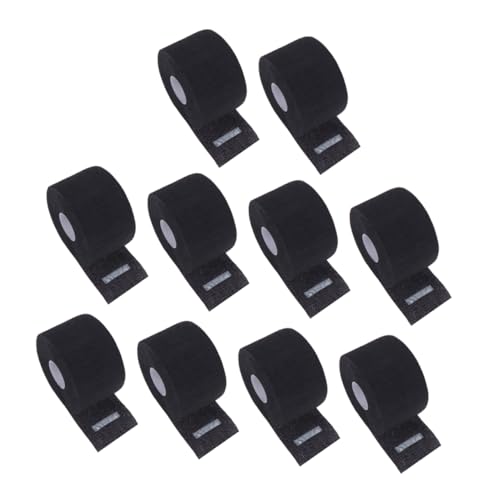 Bandes de papier noir pour cou du barbier Vaguelly 10 pièces jetables et extensibles