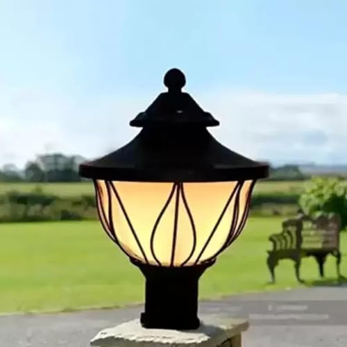 Image of SINOMAN Metal and Polycarbonate Gate Light for Home Gate Waterproof | Lamps for Entrance | Outdoor Garden Light | Pillar Lights
