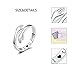 925 Sterling Silver Adjustable Hug Ring Come to My Arm Couple Hugging Rings for Women Mens Wedding Band Rings I Love You Forever Engraved Wrap Around Rings Hand Ring Jewelry for Women Teens (Silver)