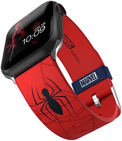 MARVEL ñ Spider-Man Insignia Smartwatch Band - Officially Licensed, Compatible with Every Size & Series of Apple Watch (watch not included)