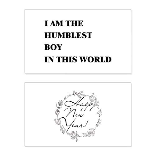 Carte I Am The Humblest Boy cadeau de Nouvel An original