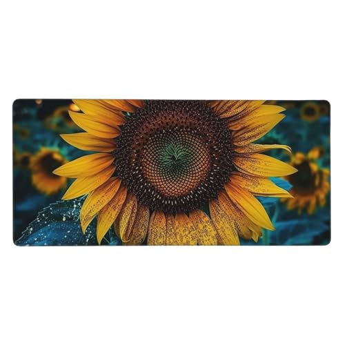 Sous-main étendu tournesol 40x90 cm pour embellir votre espace de télétravail