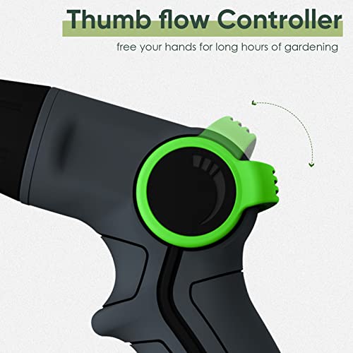 Yestar Hose Nozzle Heavy Duty Garden Hose Nozzle Water Hose Sprayer Nozzle With 8 Adjustable Watering Patterns For Watering Plants Lawn& Garden Washing Cars #TOP4