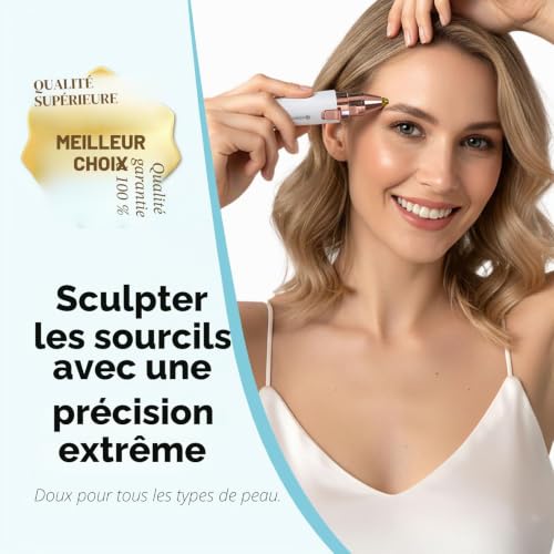 VG VOGCREST Tondeuse pour le visage et les sourcils (Écriture) – vue 4