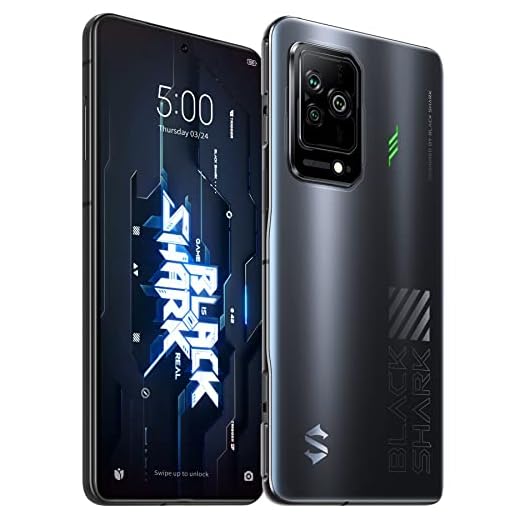 Black Shark 5 Unlocked Gaming Smartphone, 12GB + 256GB 5G Cell Phone, 6.67" E4 144Hz Display Mobile Phone, Snapdragon 870 + LPDDR5 + UFS3.1, 64MP Camera, 120W Charging with 4650mAh (Mirror Black)