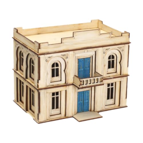 DuskHaven Puzzle Haus Zum Selberbauen, 3D Holzpuzzle Modell, Architekturspielzeug, Puppenhaus Ornament, Holz Tischuhr, Unbemalter Bausatz, Geeignet für, 2 Stockwerke DuskHaven Puzzle Haus Zum Selberbauen, 3D Holzpuzzle Modell, Architekturspielzeug, Puppenhaus Ornament, Holz Tischuhr, Unbemalter Bausatz, Geeignet für, 2 Stockwerke
