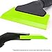 EHDIS Small Squeegee 5 inch Rubber Window Tint Windshield Scraper for Car,Glass, Mirror, Shower, Door,Bathroom Cleaning (Green)
