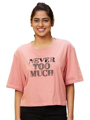 Image of Globus Women's Letter Print Oversized Fit T-Shirt