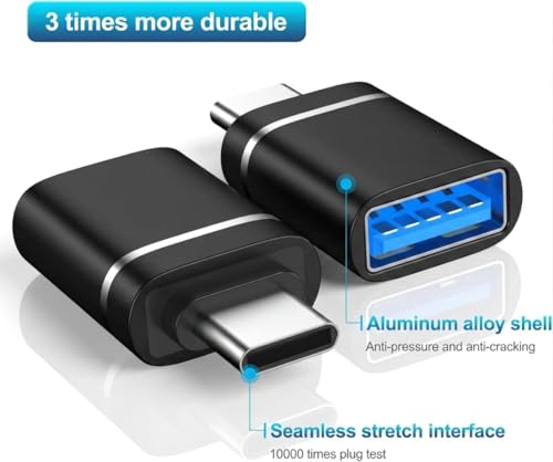Image of rts 3 Pack Type C OTG Adaptor High-Speed Data Transfer Compatible with Smartphone Laptops Tablets Chargers Notebook iPad MacBook iPhone17 16 15 Mac, Samsung Galaxy S26 S25 S24, and More Type C Devices