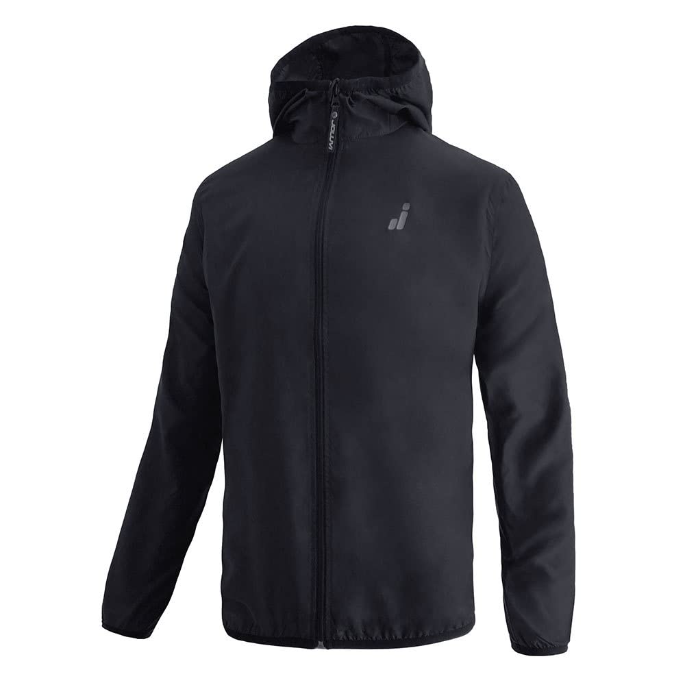 Joluvi Hombre Airlight Hoodie Chaqueta, XXL, Negro
