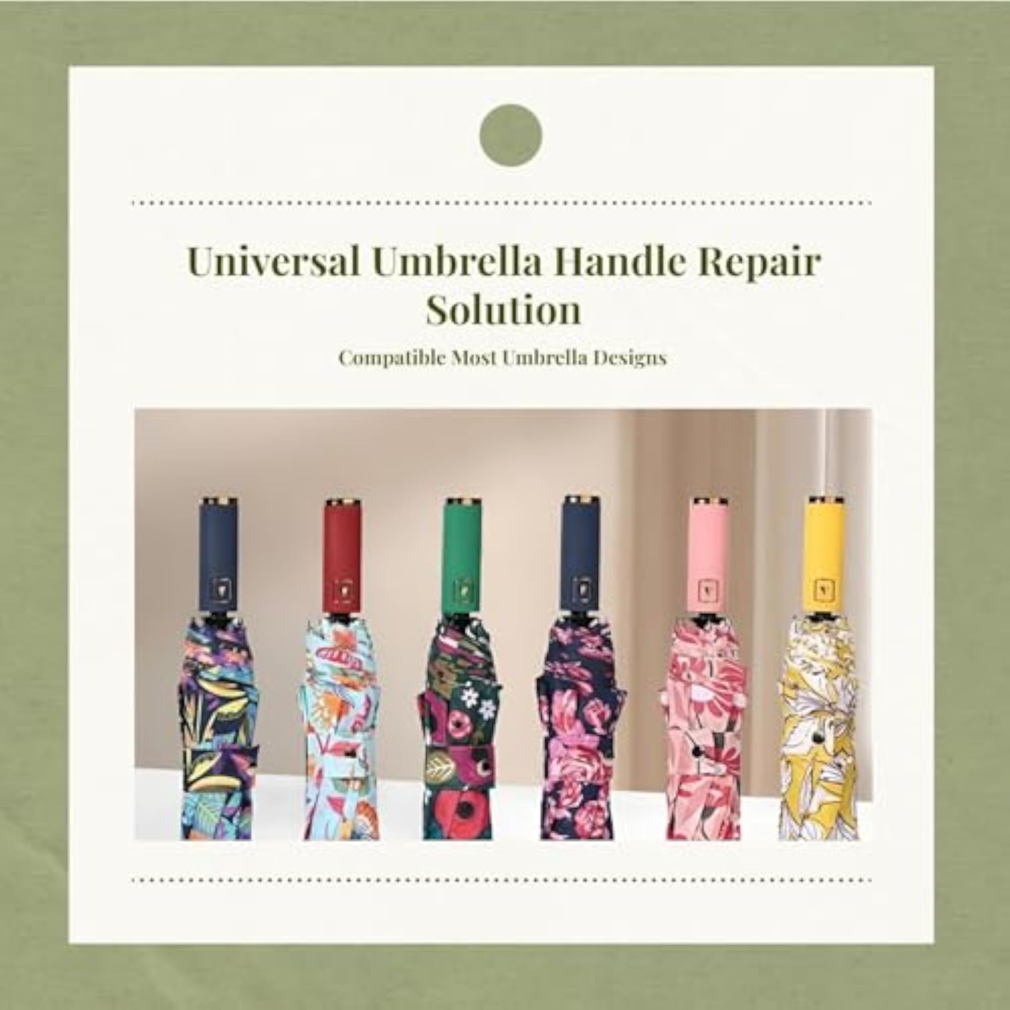 Universal Automatic Folding Umbrella Handle Replacement, Black