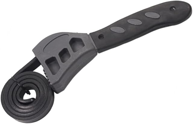 NA 50 cm Rubber Strap Wrench Adjustable Oil Filter Wrench Pipe Wrench Plumbing Wrench Grip Wrench Heavy Duty Strap Wrench Tool Universal Oil Filter Spanner Removal Tool for Mechanics Plumbers