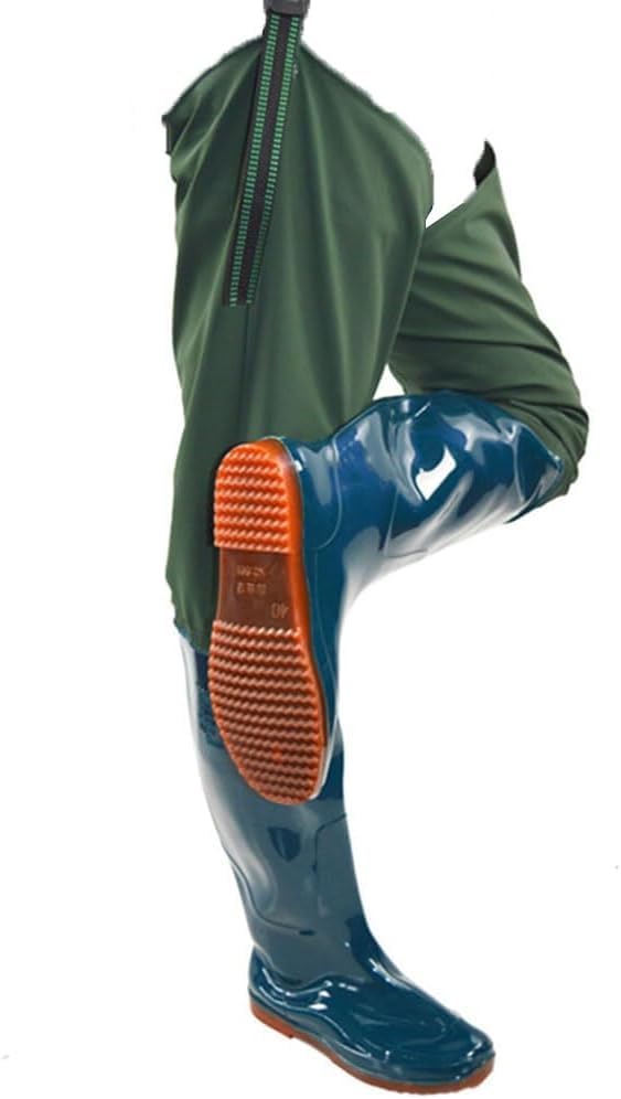 Botas de pesca de PVC y cadera talle 44 ajustable de 80cm de alto
