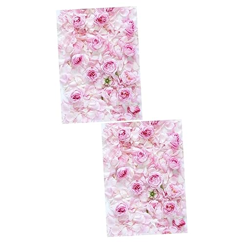 2 Pezzi Di Sfondo in Tessuto Con Fiori 3d Fotografico Per Feste Eventi Fotografia Decorazione Da Parete