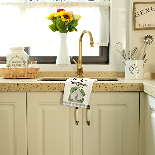 Geeory Wedding Kitchen Towels For Home Decor Bride And Groom Dish Towels 18X26 Inch Ultra Absorbent Bar Drying Cloth Hand Towel For Bathroom Party Home Decorations Set Of 2 #TOP3