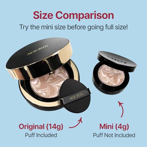 AGE20'S Signature Essence Pact Mini – 21N Vanilla Cushion Foundation SPF 50+ — view 3
