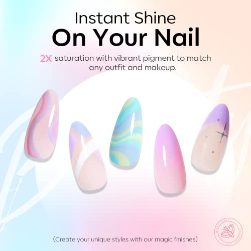 Modelones 24 Pcs Gel Nail Polish, 20 Colors Summer Gel Polish Set Magenta Bright Glitter Hot Pink Neon Gel Nail Polish Colors With Bond Primer Glossy & Matte Top Base Coat Manicure Diy Gifts For Women #TOP5