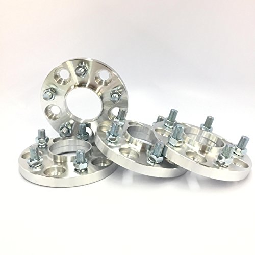 Customadeonly 4 Pieces 0.59" 15mm Silver Hub Centric Conversion Wheel Adapters Spacers (Change Bolt Pattern) 5x105 to 5x100 Center Bore 56.5mm to 54.1mm Thread 12x1.5