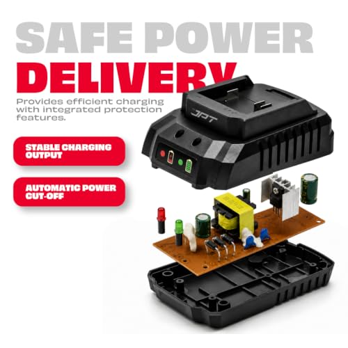 Image of JPT 21V Cordless Power Tool Charger, True 2A Output, Ultra Heavy Duty