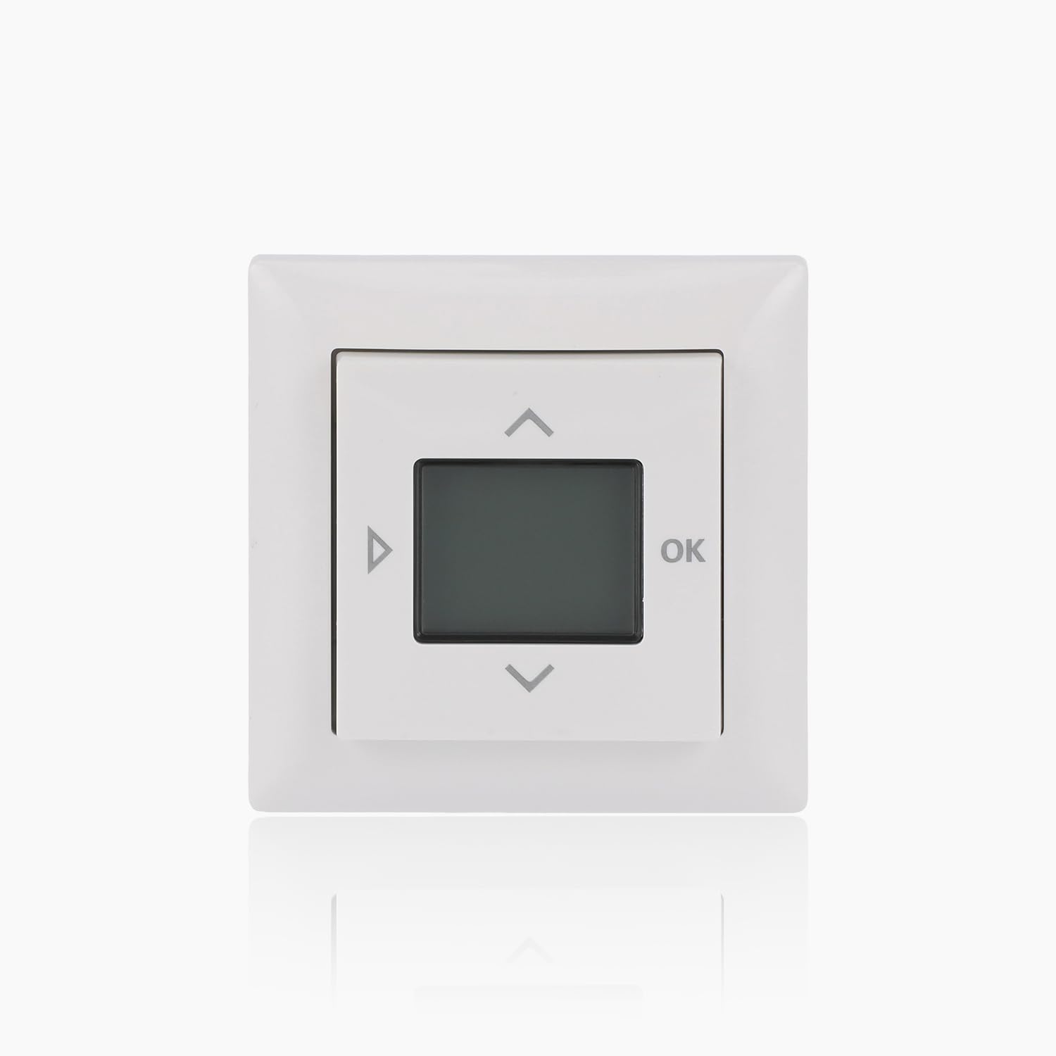 Busch-Jaeger 1098 UJ-914 Komplettset Raumtemperaturregler-Timer Abdeckrahmen 1-fach Timer-Zentralscheibe Alpinweiß Balance SI 2CKA001032A0522