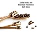 2lbDepot Copper Measuring Spoons for Baking/Cooking, Set of 7 Includes Bonus Leveler, Premium Kitchen use Stainless Steel, Metal, Rust Proof, Narrow Design fits into Spice Jars