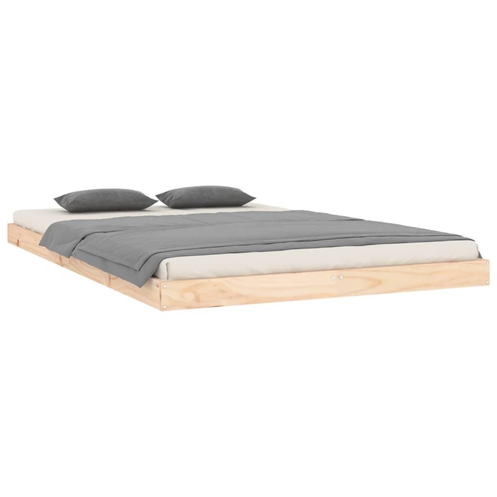 vidaXL Bed Frame without Mattress 120x200 cm Solid Wood Pine — image 1
