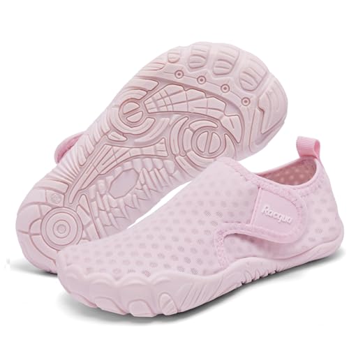 Racqua Water Shoes For Kids Boys Water Shoes Swim Shoes For Kids Girls Water Shoes Quick Dry Lightweight Beach Shoes For Kids Pink 2 cover