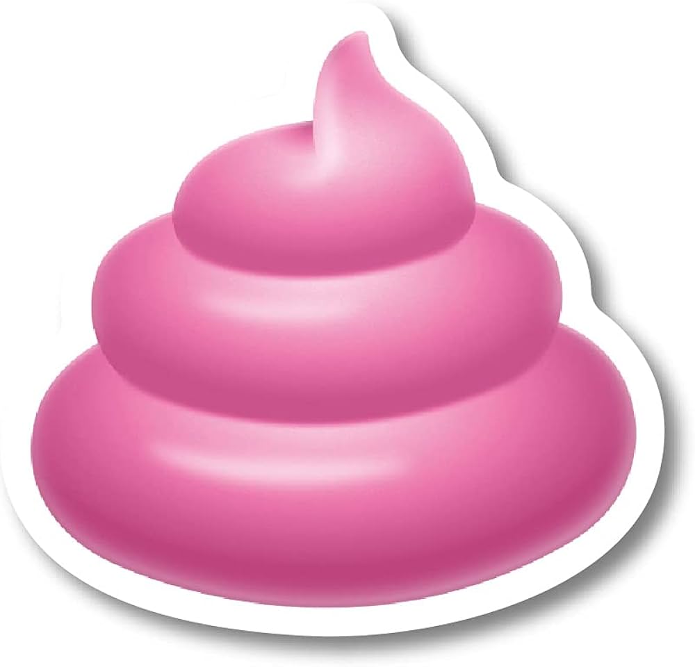 Amazon | うんこステッカー ピンク カラー おもしろ デコ カラフル