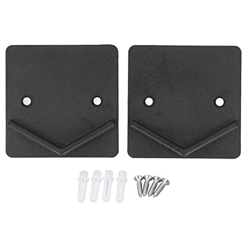 2Pcs Shower Curtain Rod Holder Stick On End Wall Mount Shower Rod Mount Retainer Black