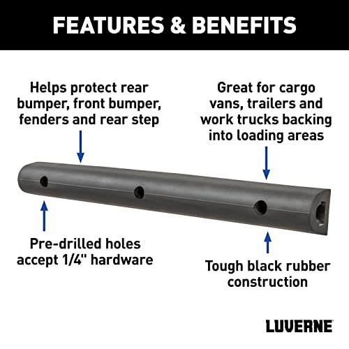 Luverne 2090616-2 20-Inch Universal Rubber Bumper Guard Protector Strips Loading Dock Rear Fender Pad Bump Stop, 2-Pack by LUVERNE - Image 3