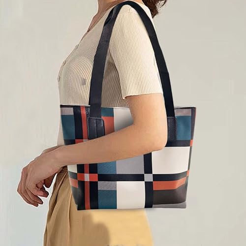 Bolso Tote para Mujer con Gran Capacidad y Asa Contrastante miniatura 4