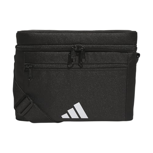 adidas Cooler for Drinks, Cans & Food – Soft Insulated Portable Bag, Black, OSFA