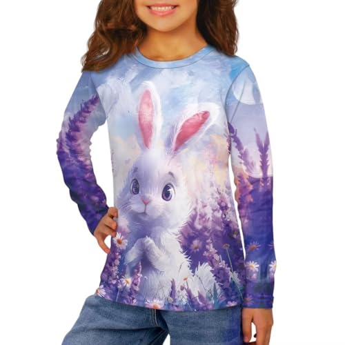 Image of Long Sleeve Shirts for Girls Winter Tops 3-16t Cartoon T Shirts for Fall Clothes
